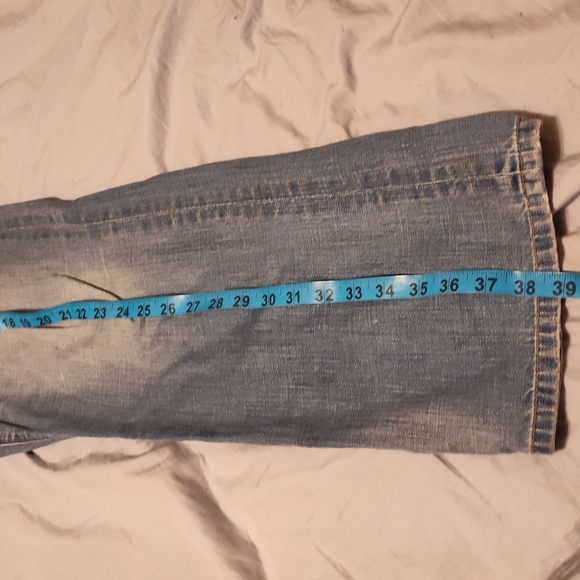 Men's Distressed Hilfiger Jeans Light Blues 36W x 39L - Picture 4 of 12